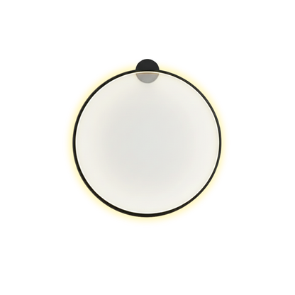 Okrągła minimalistyczna lampa ścienna