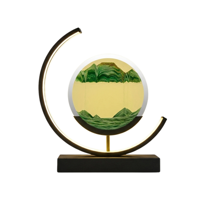 Nowoczesna lampa LED z ruchomym obrazem piaskowym