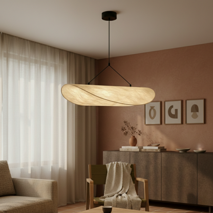 Nowoczesna lampa sufitowa LED Japandi