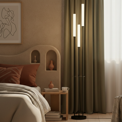 Regulowana nowoczesna minimalistyczna lampa podłogowa LED do wnętrz