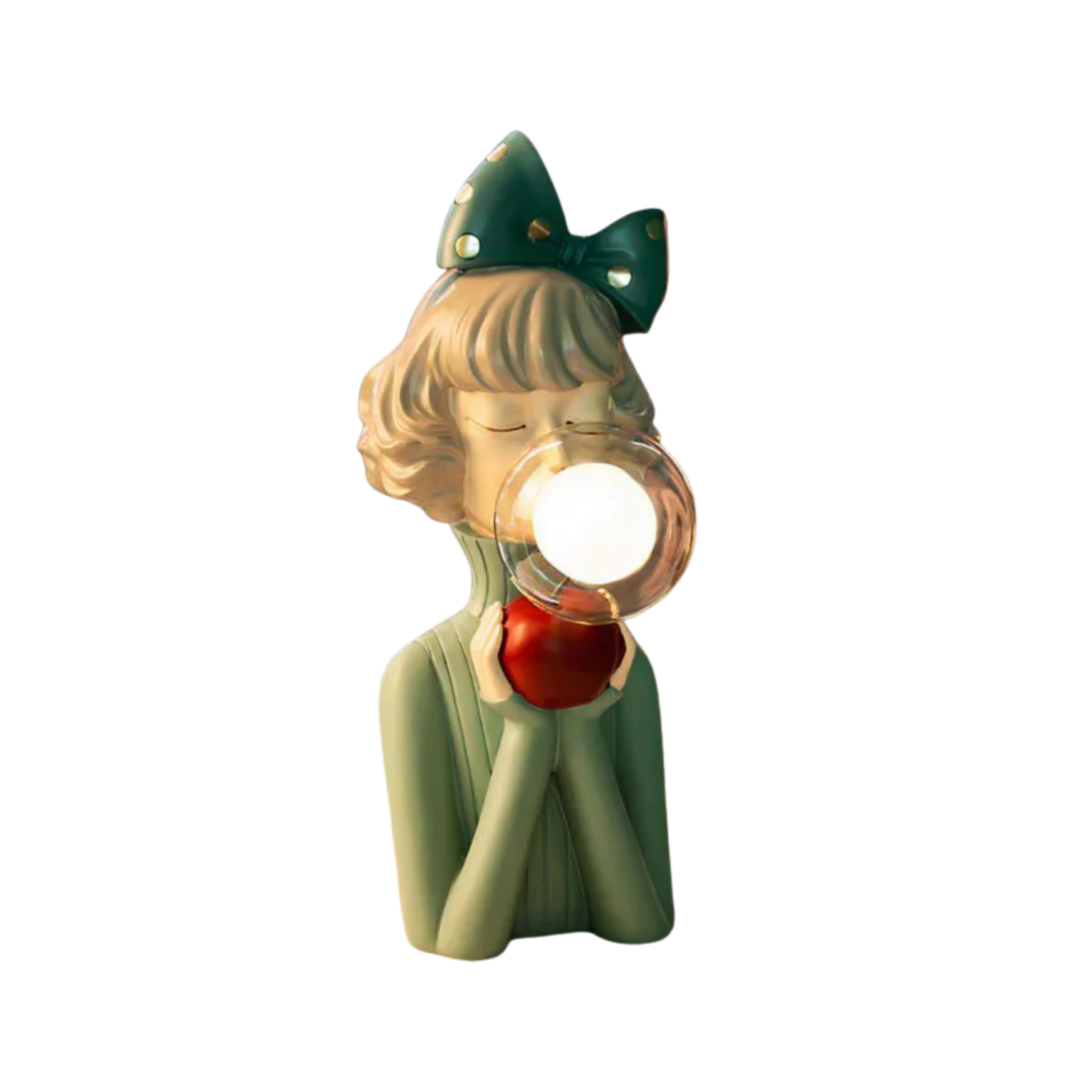 Dekoracyjna Lampa Stołowa z Figurą