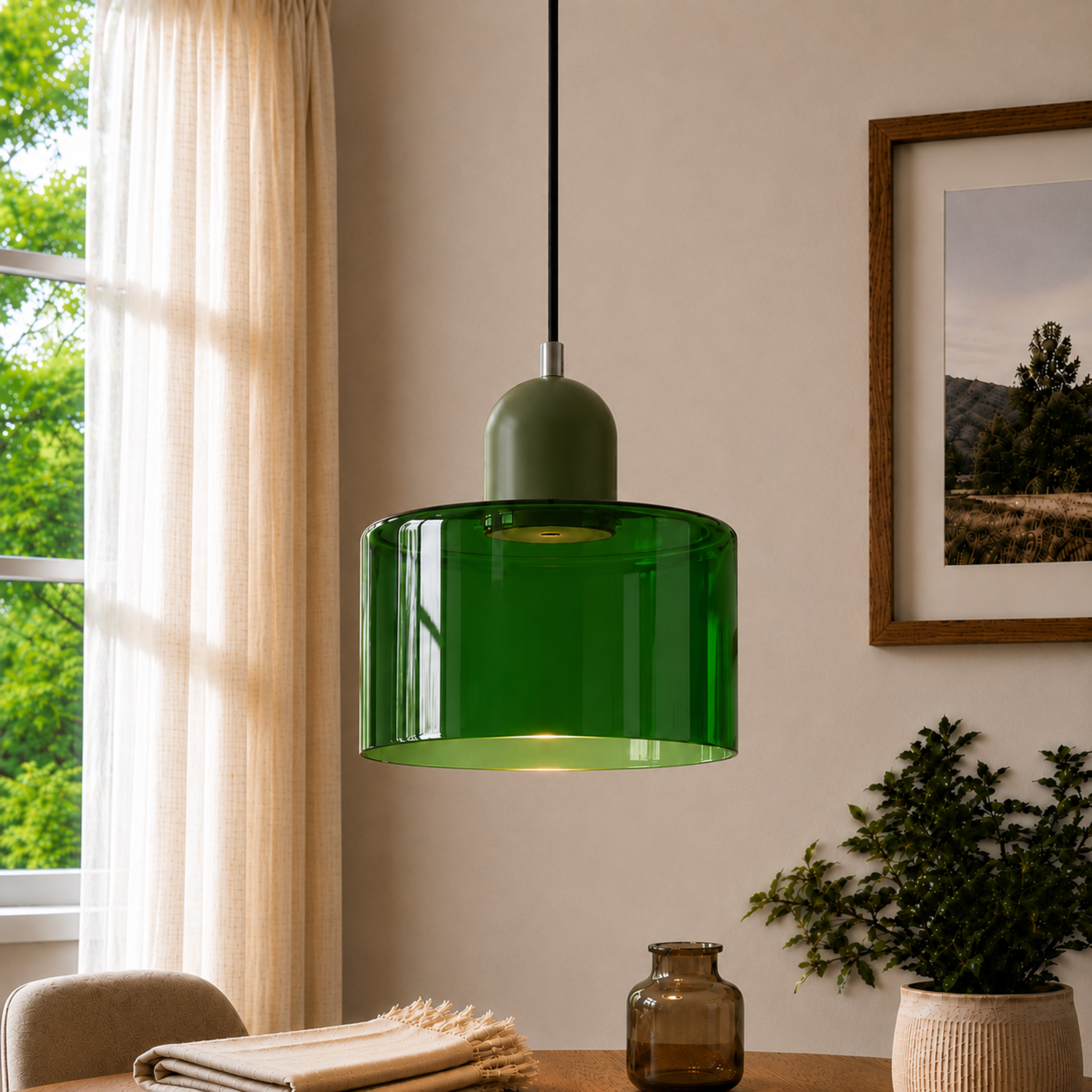 Halo Glass Pendant Light