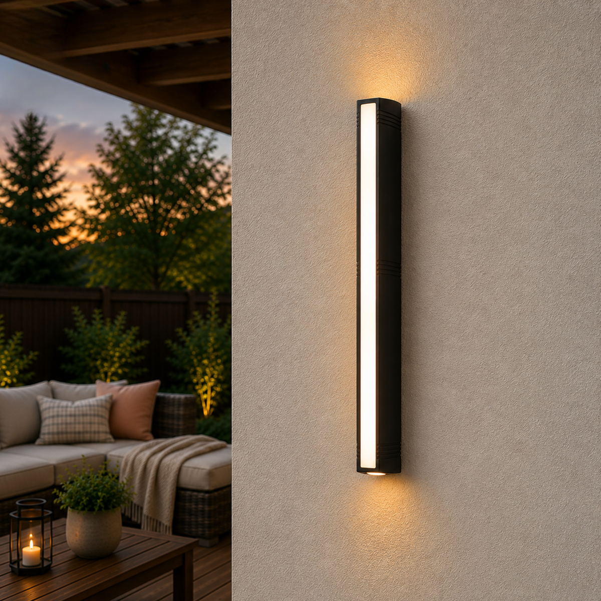 Rectangular LED Wall Light