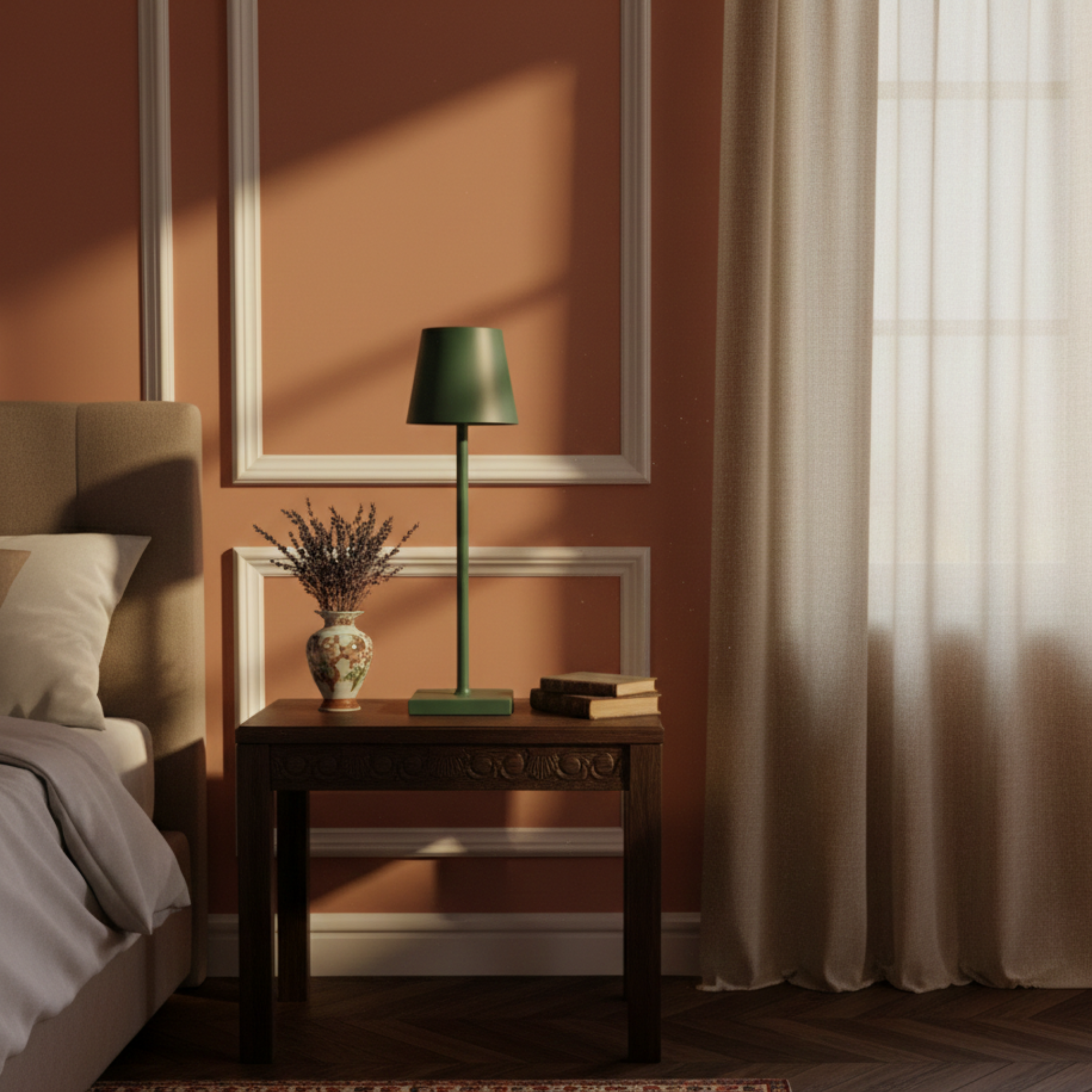 Bezprzewodowa ładowalna lampka stołowa LED