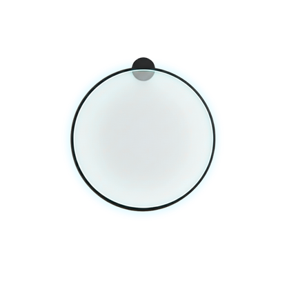 Okrągła minimalistyczna lampa ścienna
