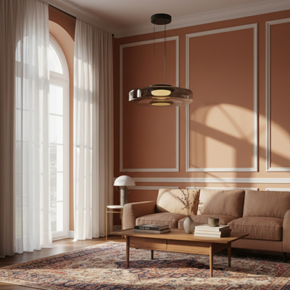 Szklana lampa wisząca Bauhaus