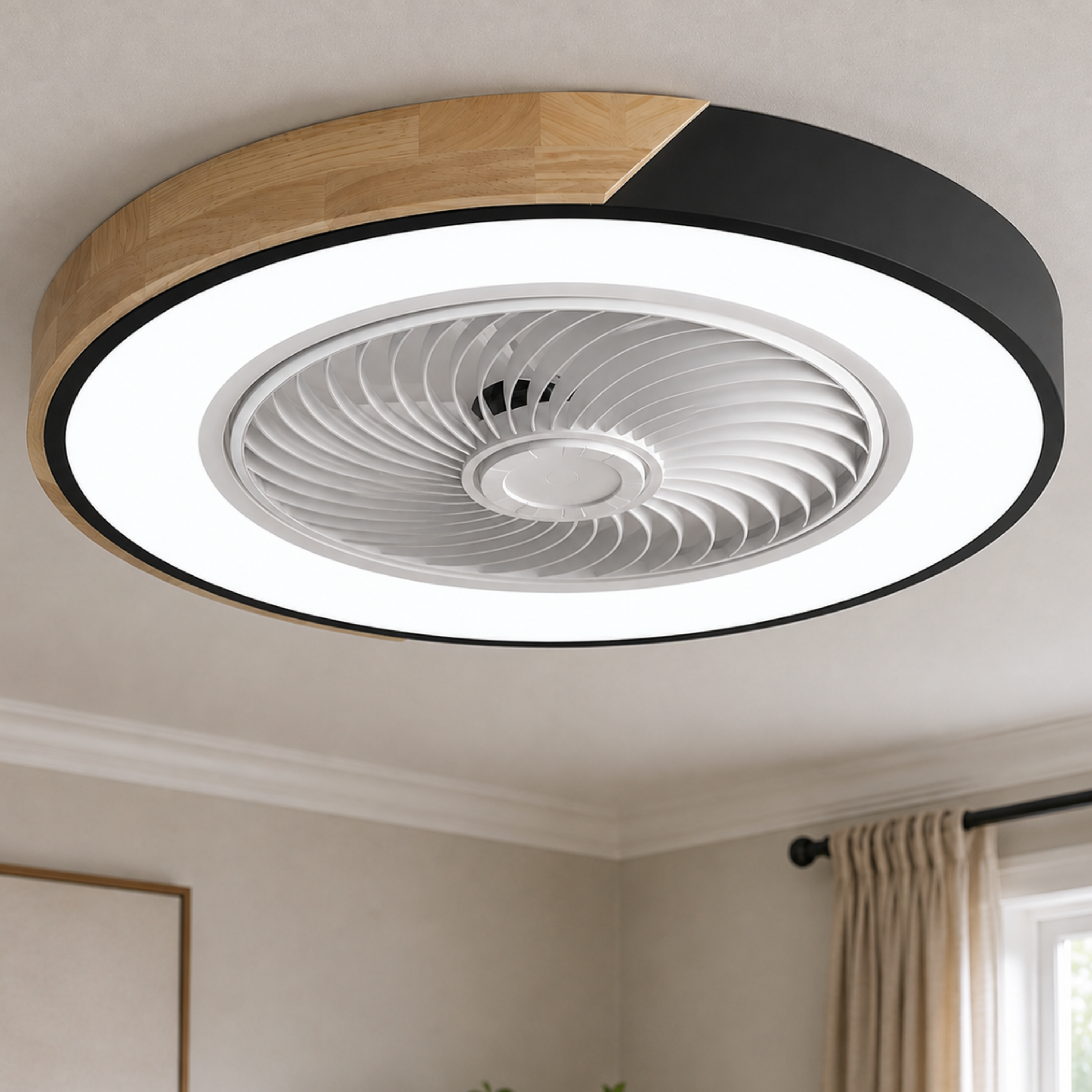 Quiet Ceiling Fan with LED Light