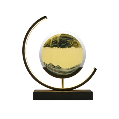 Nowoczesna lampa LED z ruchomym obrazem piaskowym