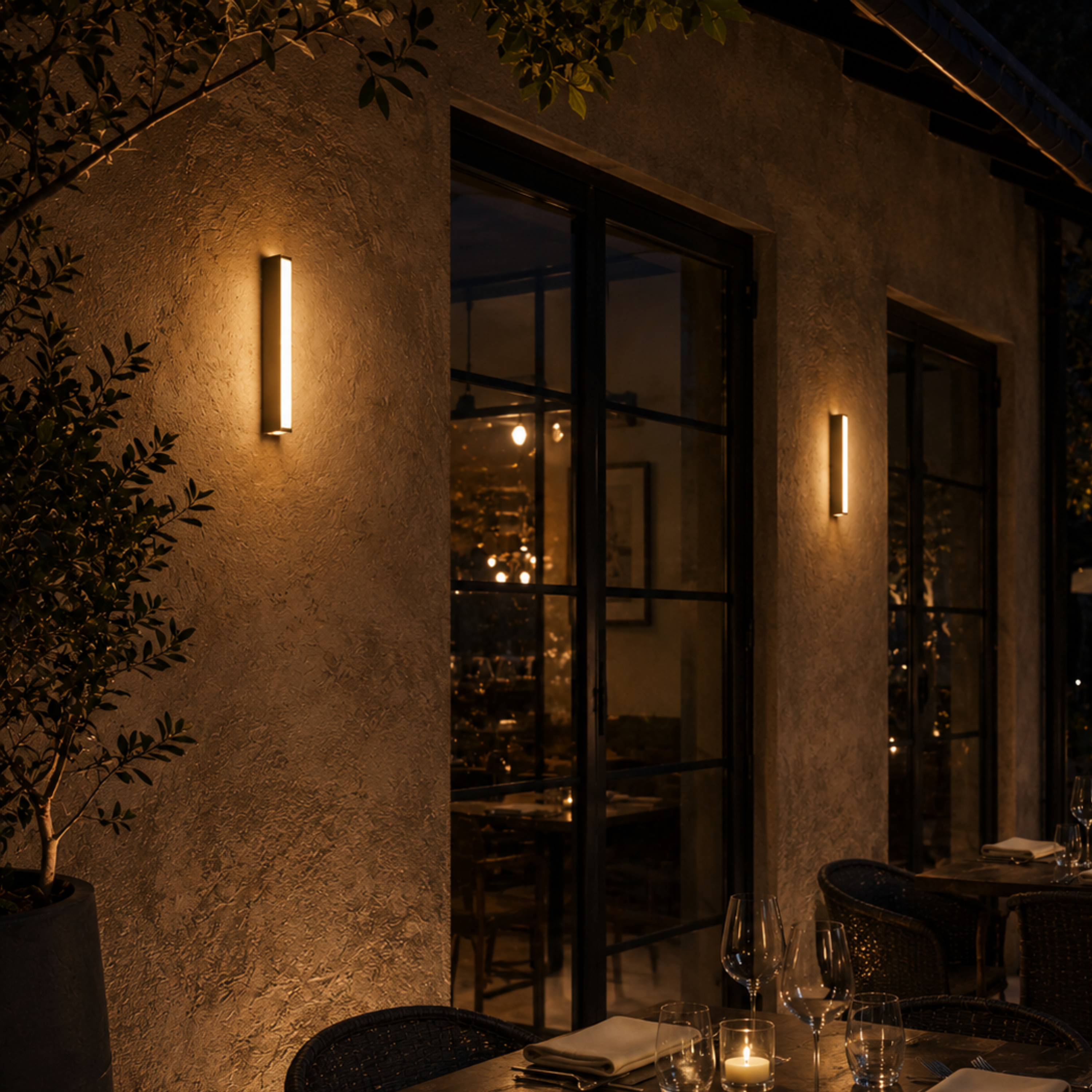 Rectangular LED Wall Light