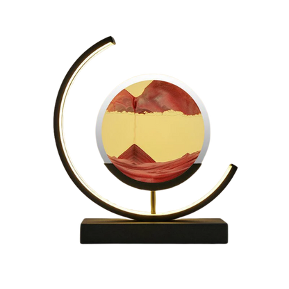 Nowoczesna lampa LED z ruchomym obrazem piaskowym