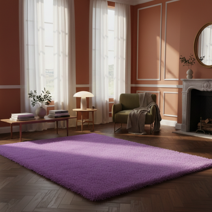 Dywan z imitacji futra do salonu i sypialni