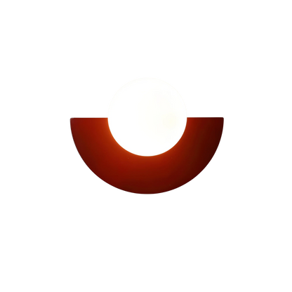 Nordycka półokrągła minimalistyczna lampa ścienna LED