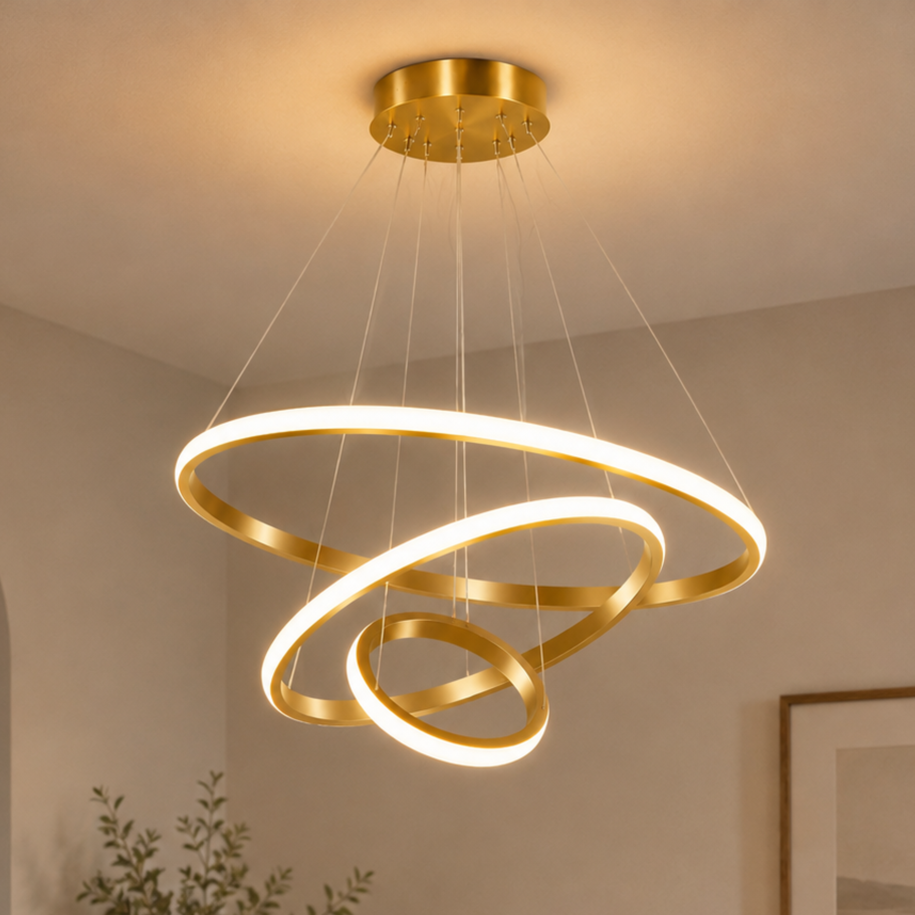 Modern LED Ring Chandelier
