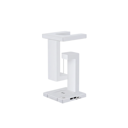 Lewitująca lampa biurkowa z ładowaniem bezprzewodowym