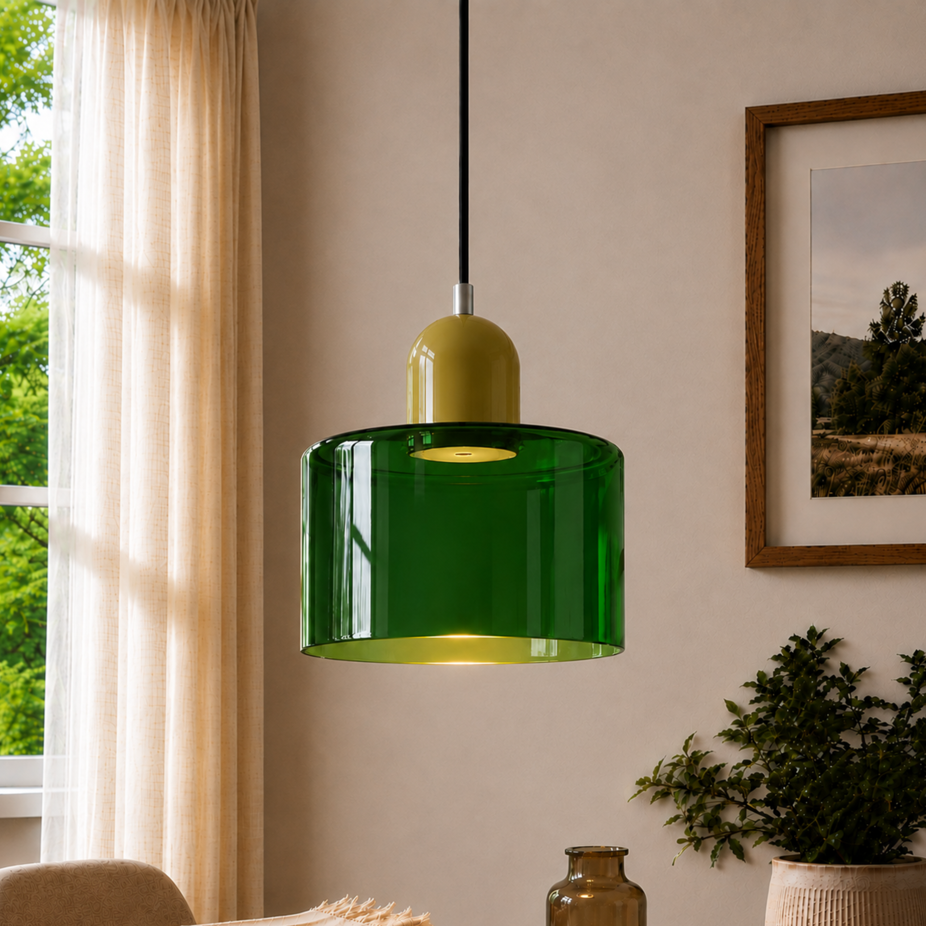 Halo Glass Pendant Light
