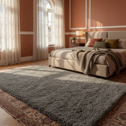 Dywan z imitacji futra do salonu i sypialni