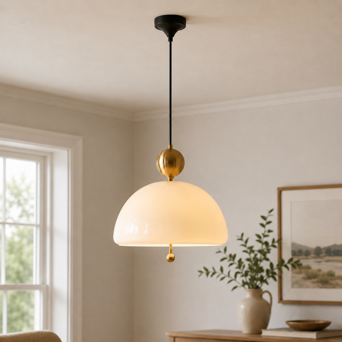 Avant-Garde Bauhaus Glass Pendant Light