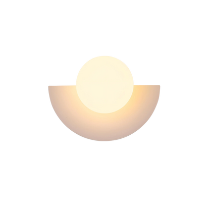 Nordycka półokrągła minimalistyczna lampa ścienna LED