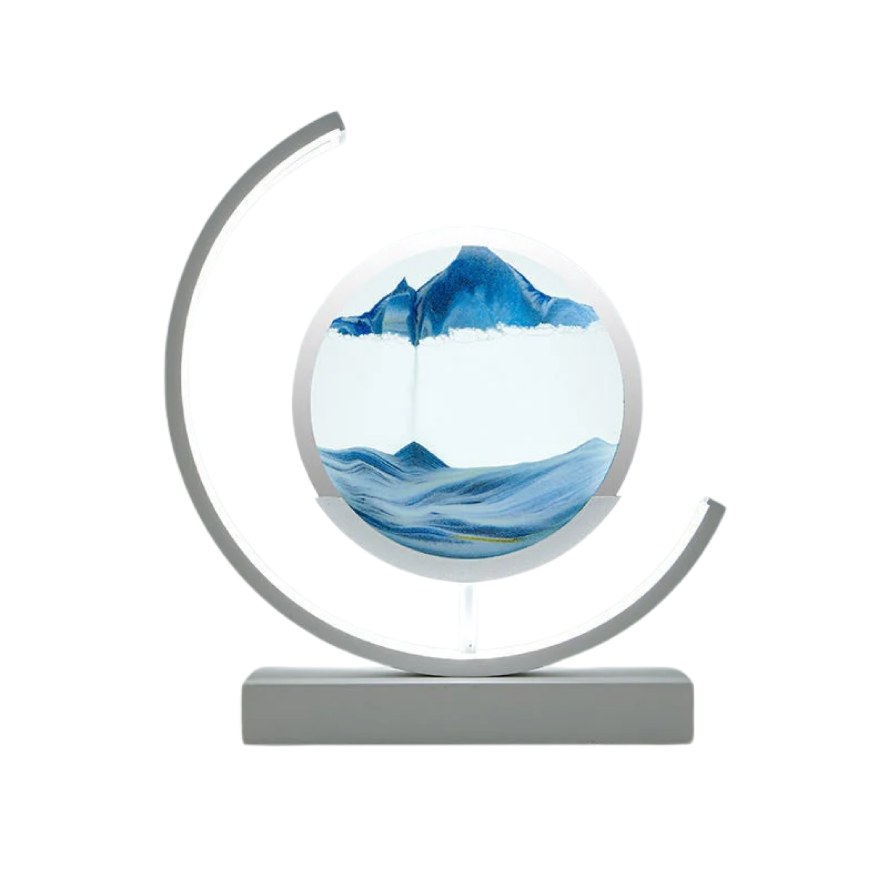 Nowoczesna lampa LED z ruchomym obrazem piaskowym