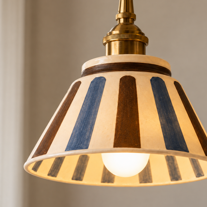 Vintage Ceramic Pendant Light
