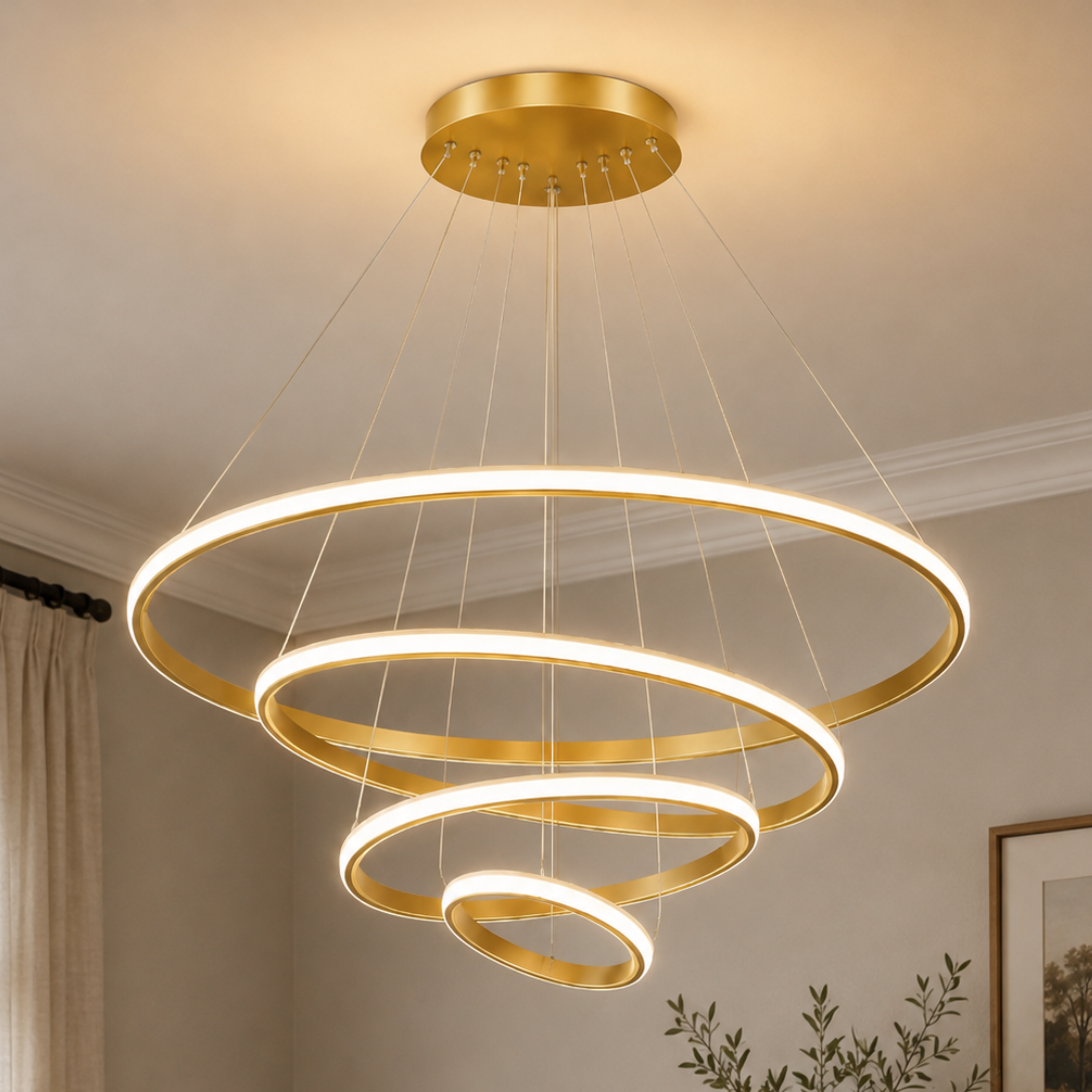 Modern LED Ring Chandelier