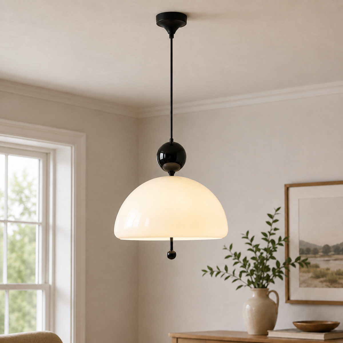 Avant-Garde Bauhaus Glass Pendant Light