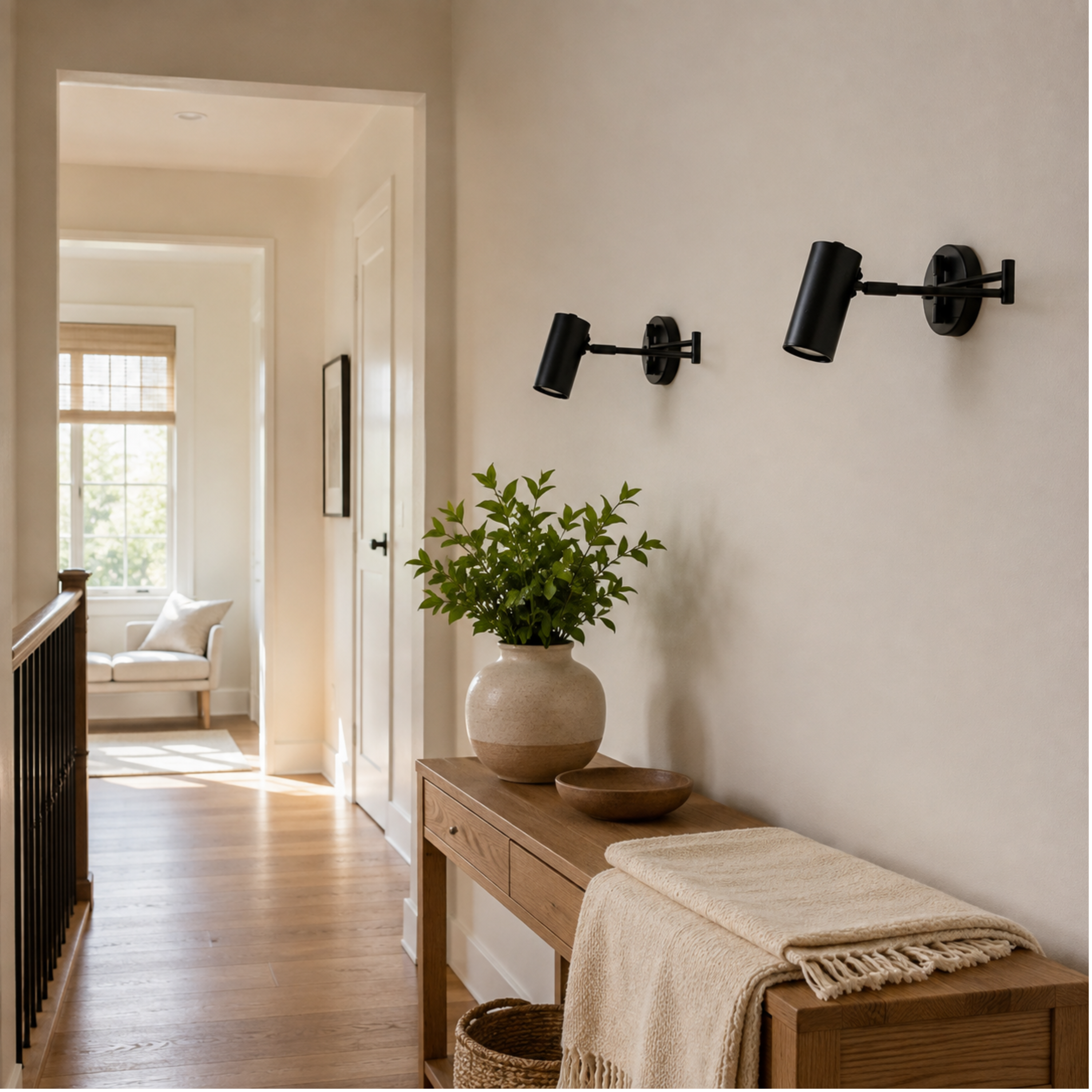 Adjustable Swing Arm Wall Light