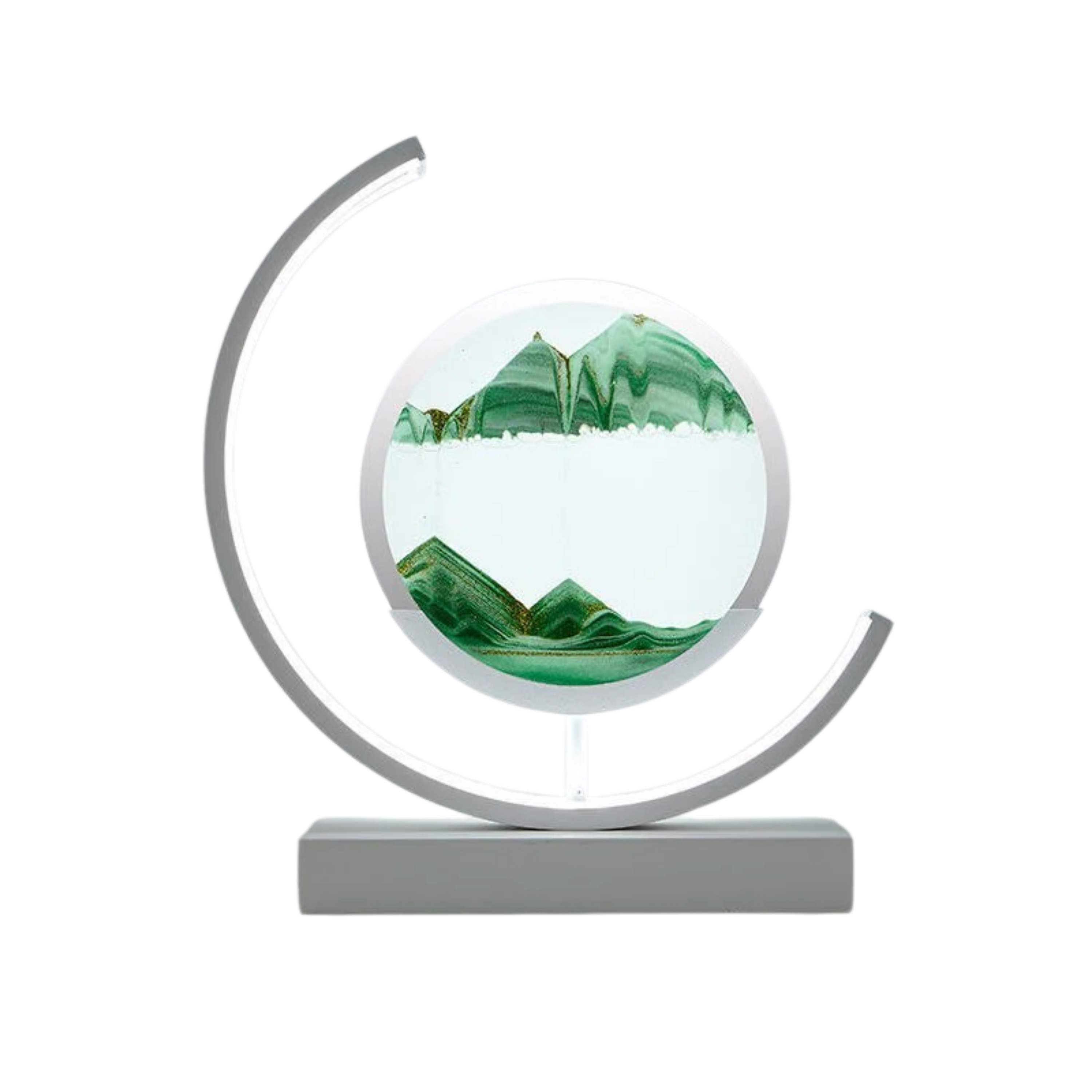 Nowoczesna lampa LED z ruchomym obrazem piaskowym