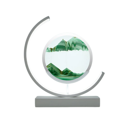 Nowoczesna lampa LED z ruchomym obrazem piaskowym