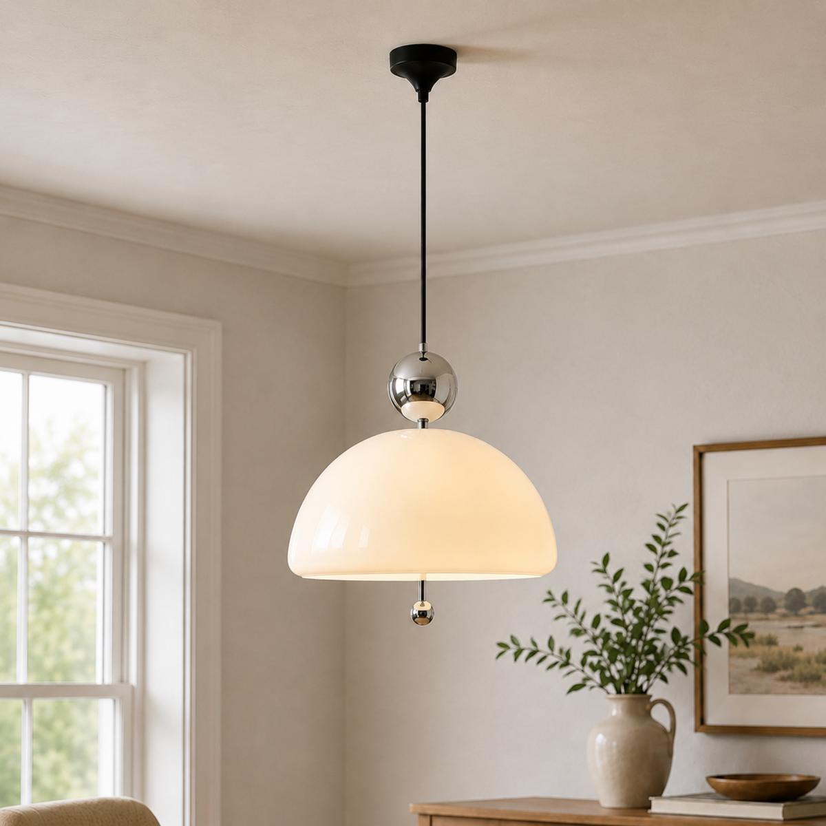 Avant-Garde Bauhaus Glass Pendant Light
