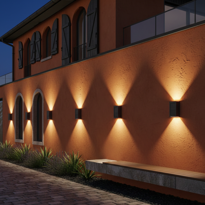 Solarna lampa ścienna LED do użytku zewnętrznego