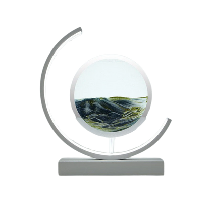 Nowoczesna lampa LED z ruchomym obrazem piaskowym