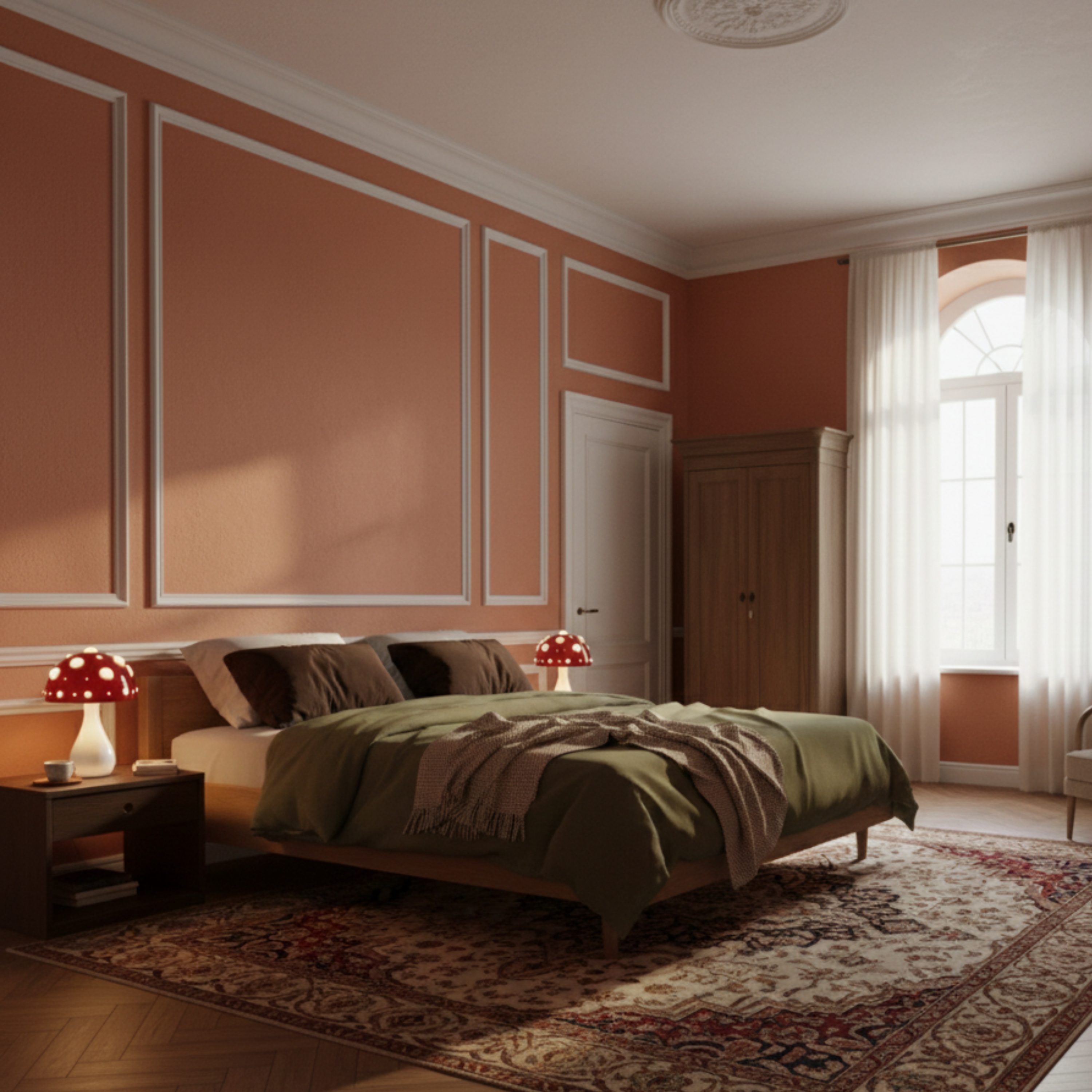 Grzybkowa lampa stołowa LED