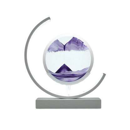 Nowoczesna lampa LED z ruchomym obrazem piaskowym