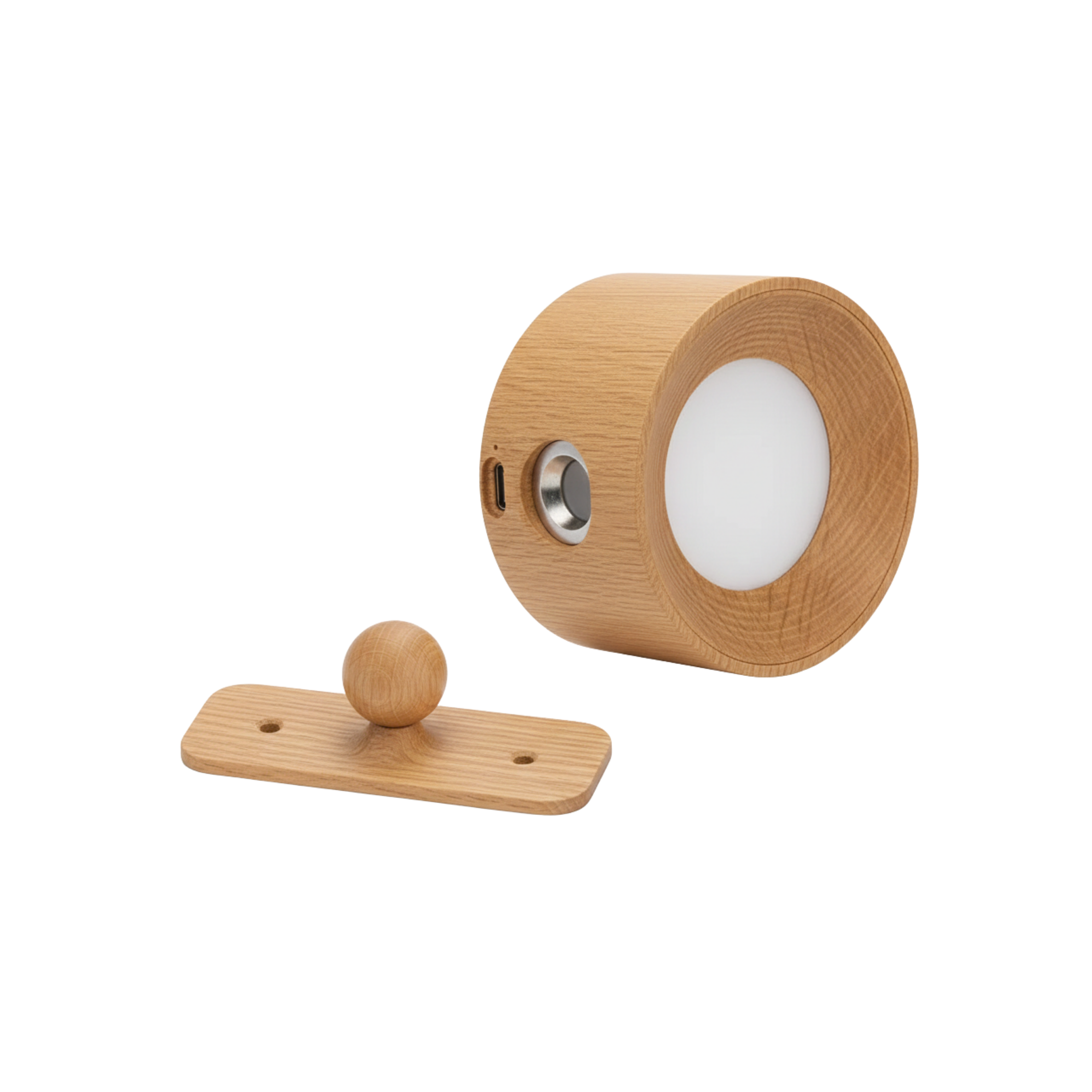 Bezprzewodowa samoprzylepna minimalistyczna lampa ścienna