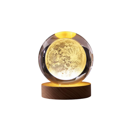 Lampa stołowa LED 3D kryształowa kula