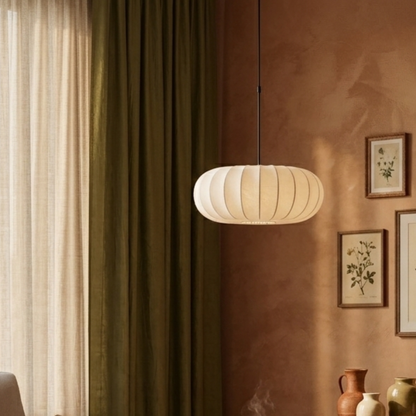 Wewnętrzna lampa wisząca Verona z jedwabiu