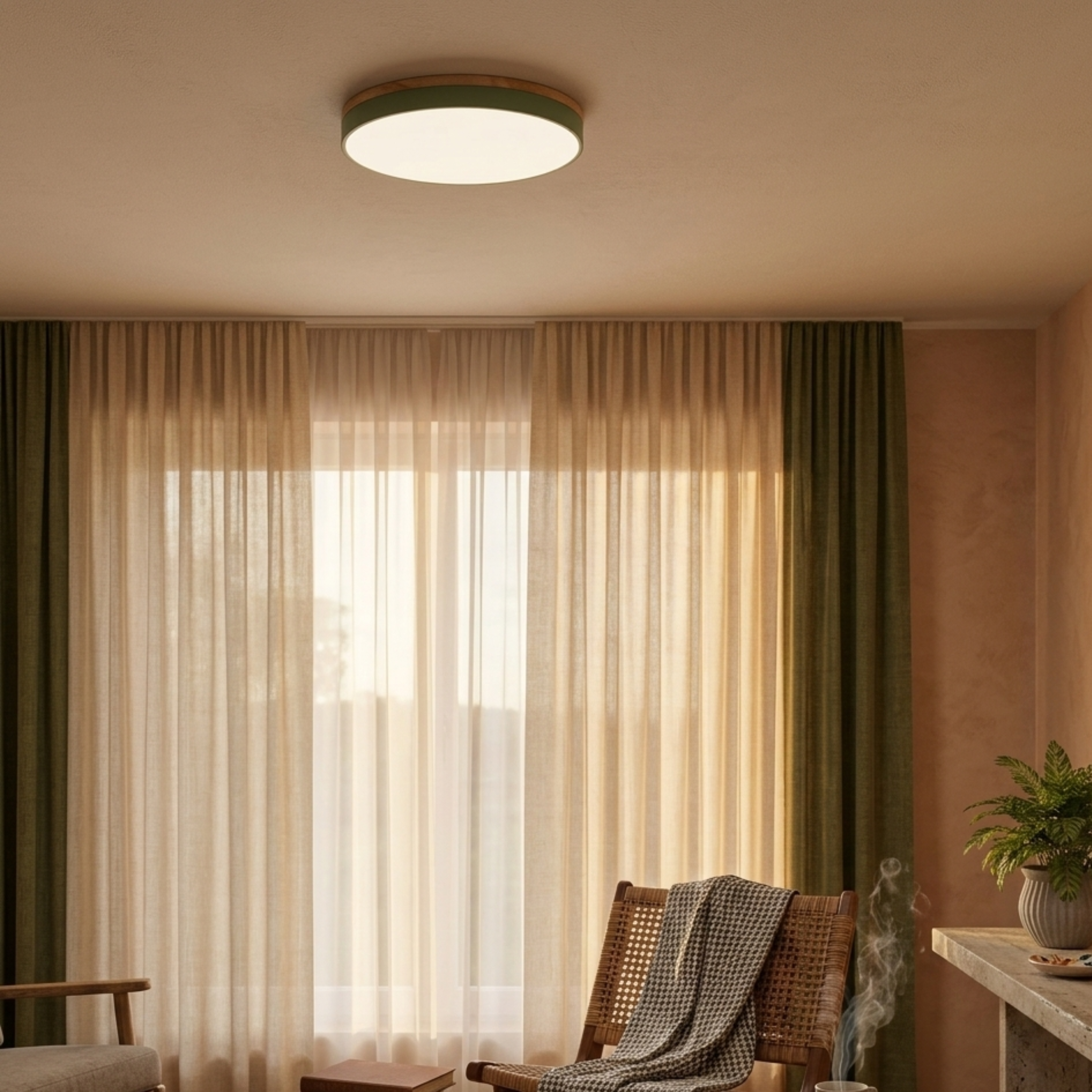 Nowoczesna okrągła lampa sufitowa LED