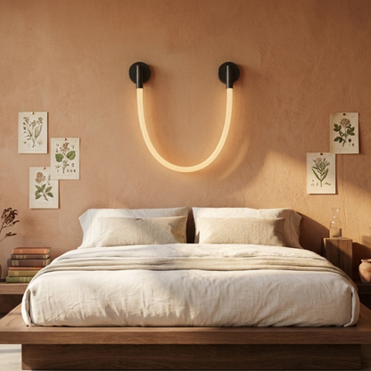 Stylowa ciepła wnętrz lampa ścienna