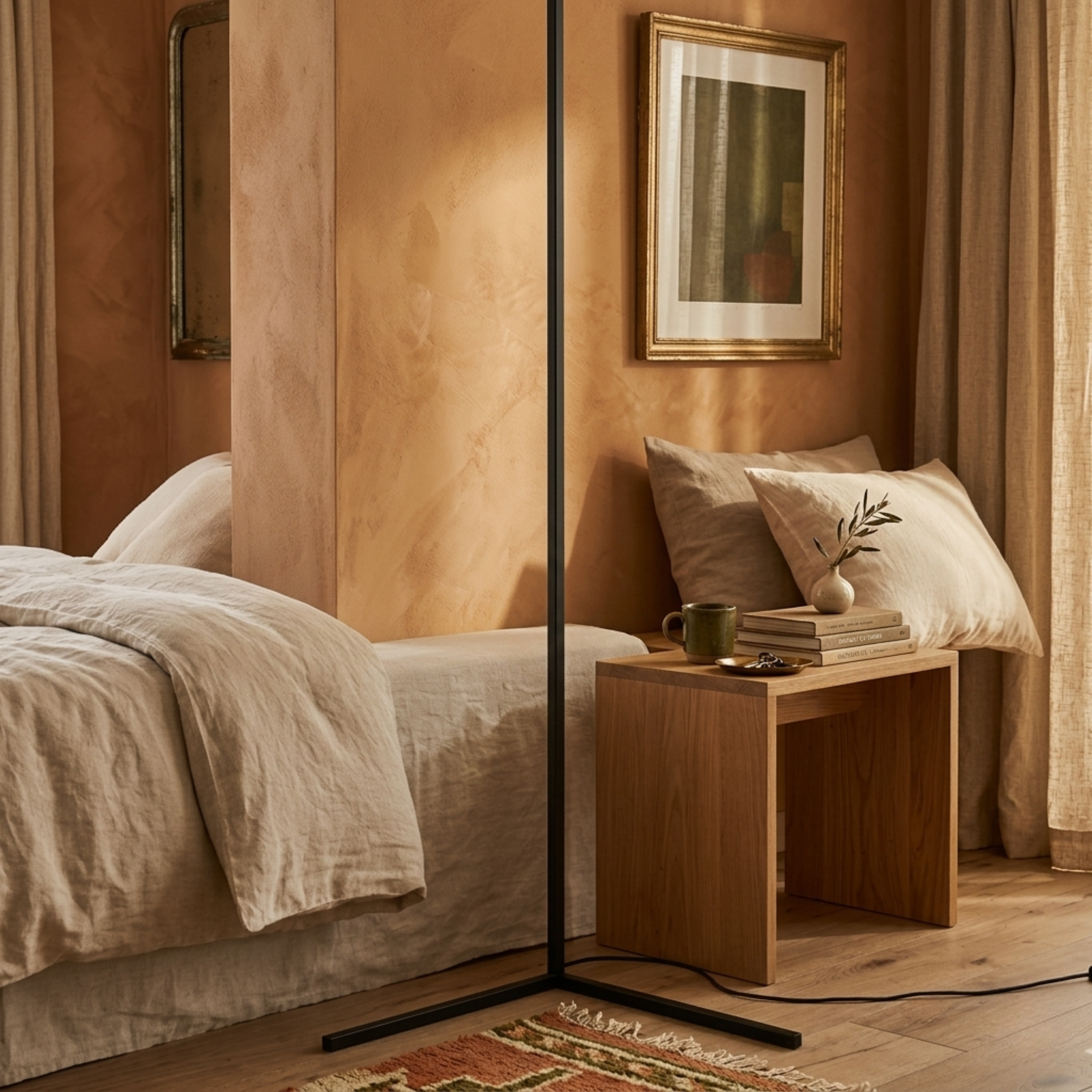 Minimalistyczna lampa podłogowa LED