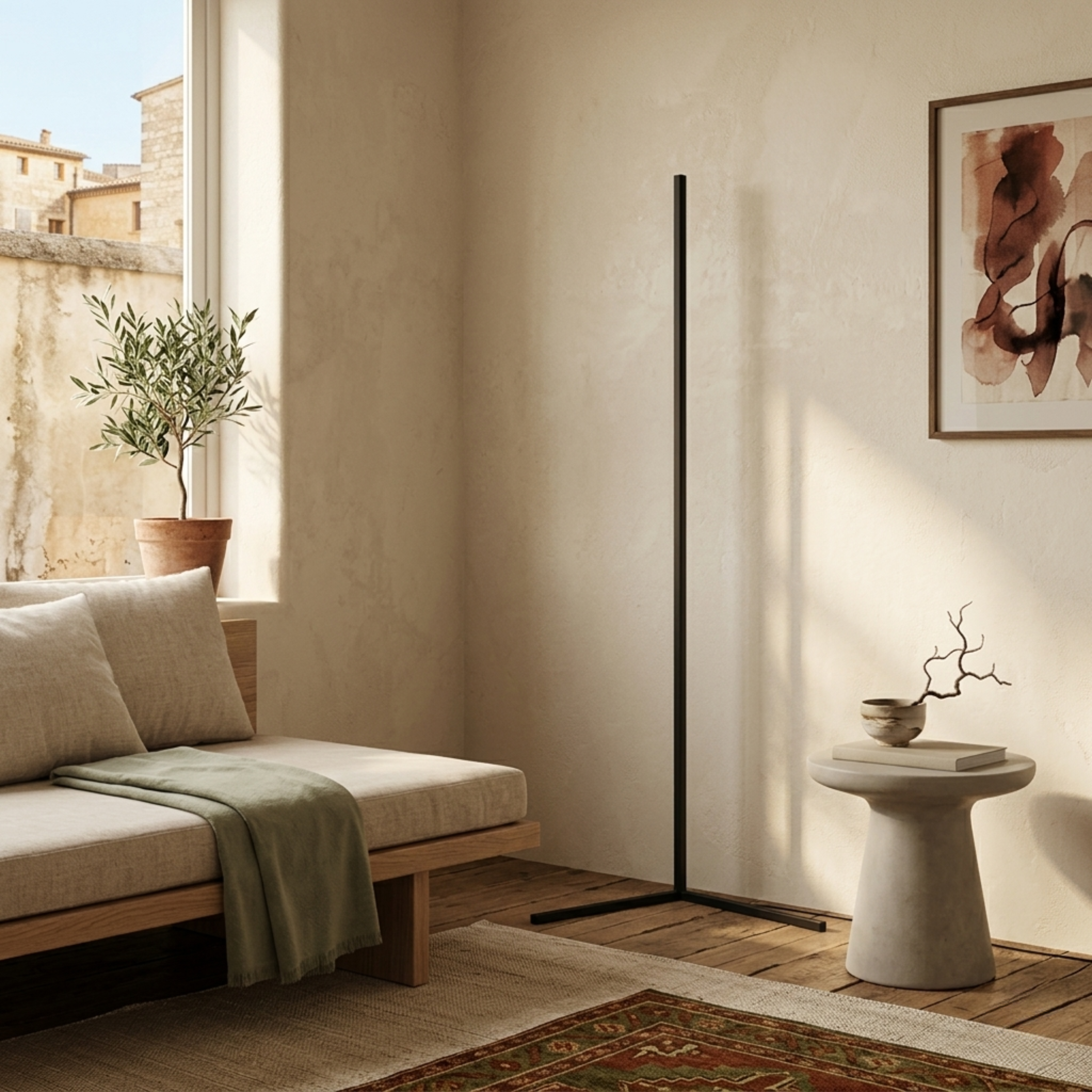 Minimalistyczna lampa podłogowa LED