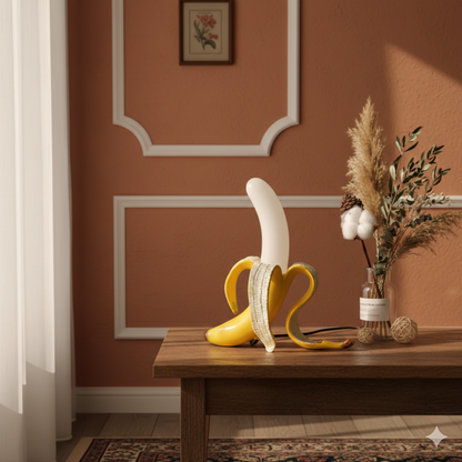Lampa Stołowa LED w Stylu Art Deco o Kształcie Banana