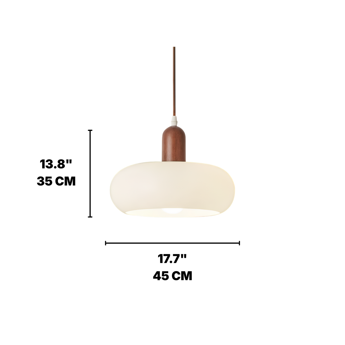 Scandinavian Cream Pendant Light
