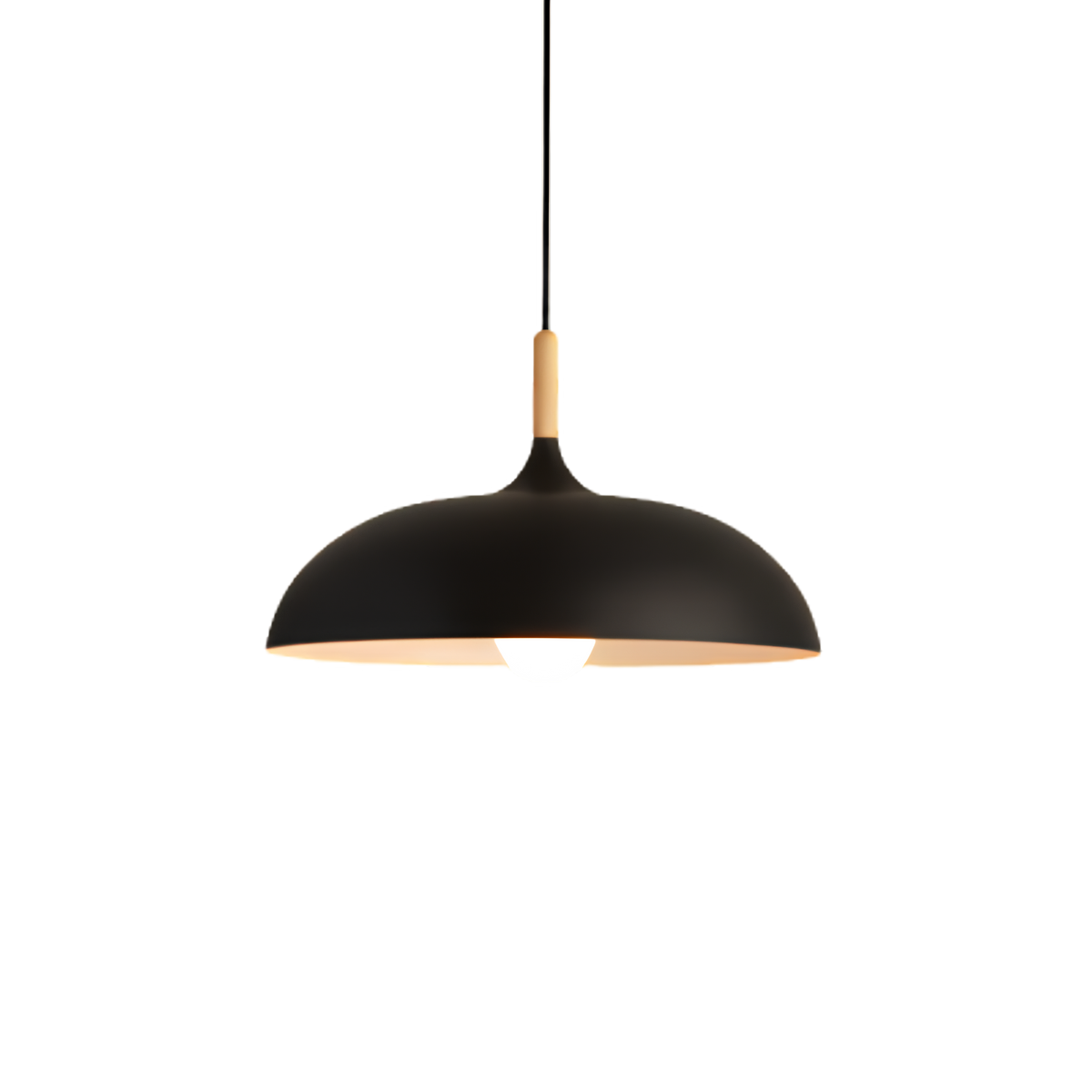 Minimalist Wood Aluminum Pendant Light