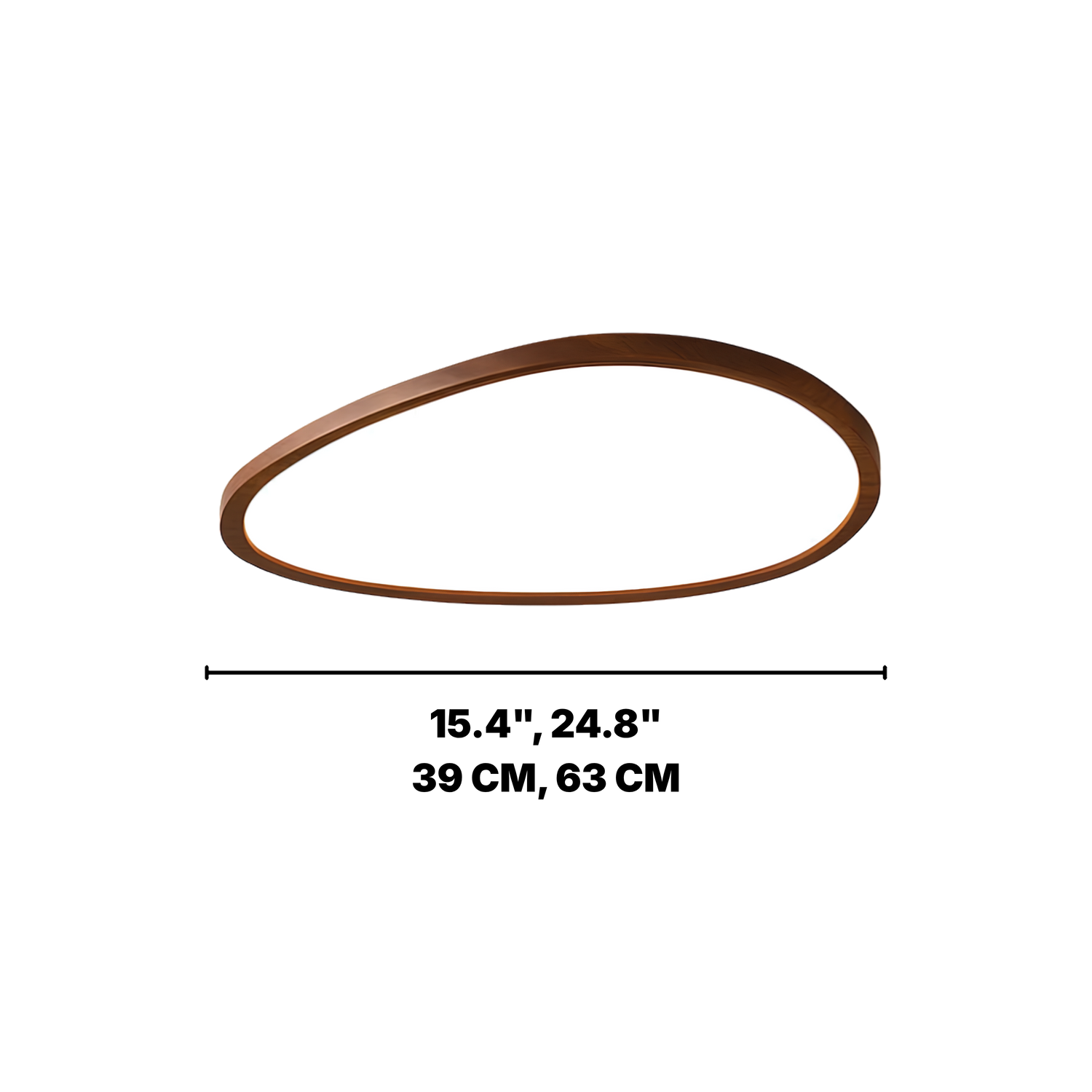 Ultra Thin Wood Look LED Ceiling Light