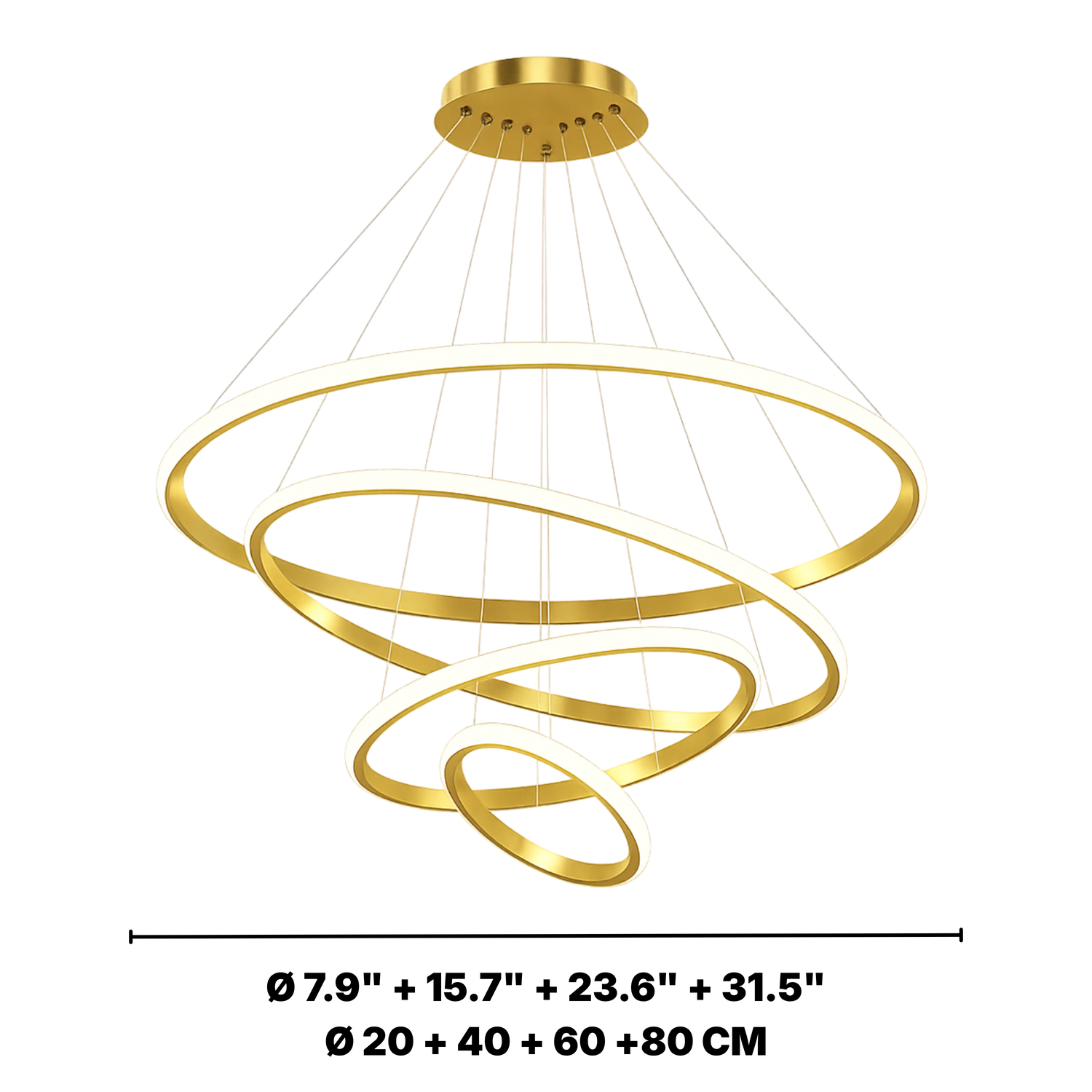 Modern LED Ring Chandelier