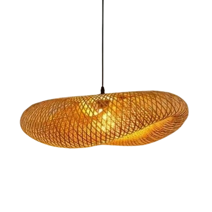 Lampa wisząca z rattanu LED