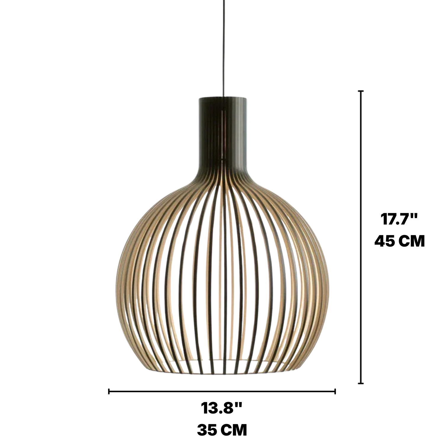 Octo 4240 Wooden Pendant Light