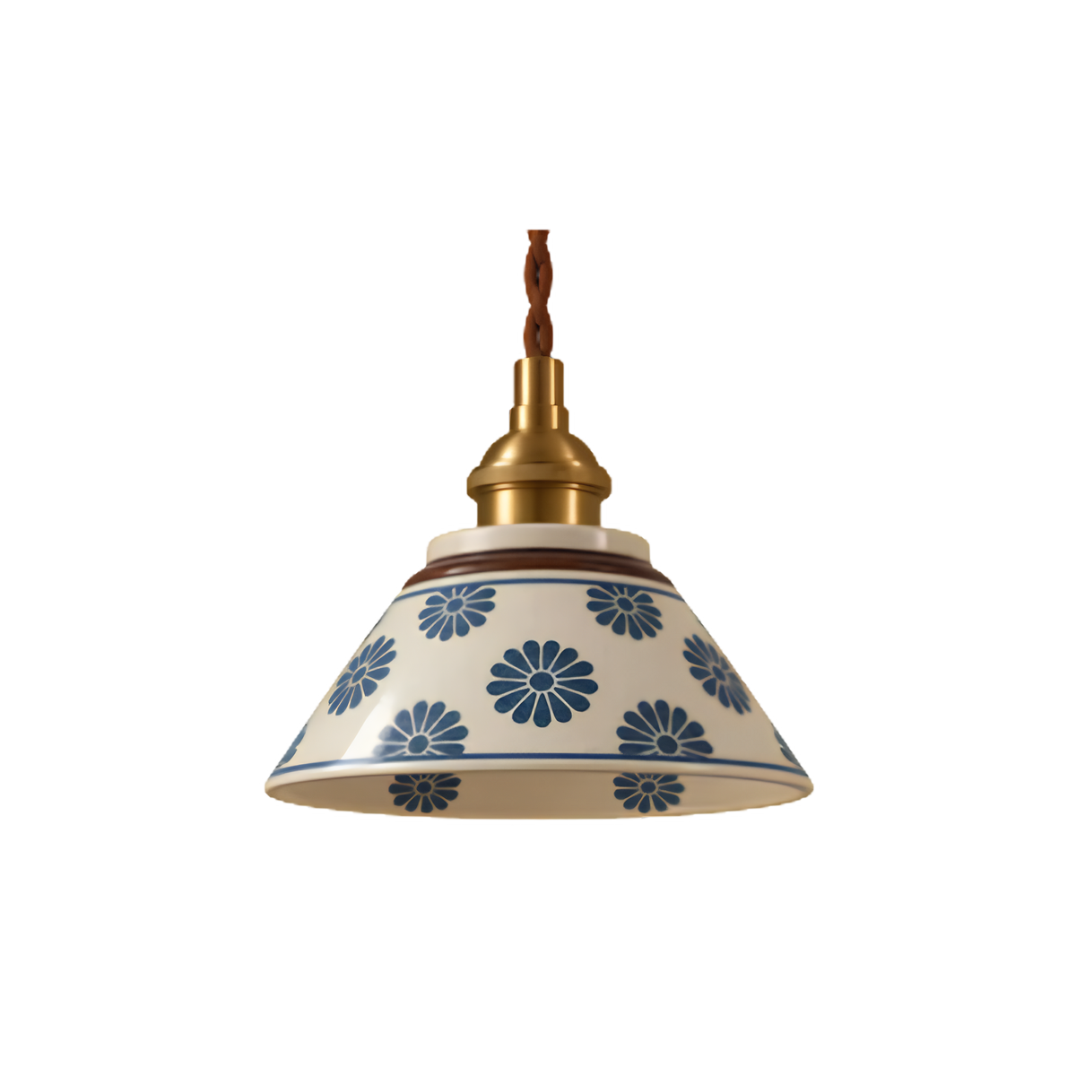 Vintage Ceramic Pendant Light