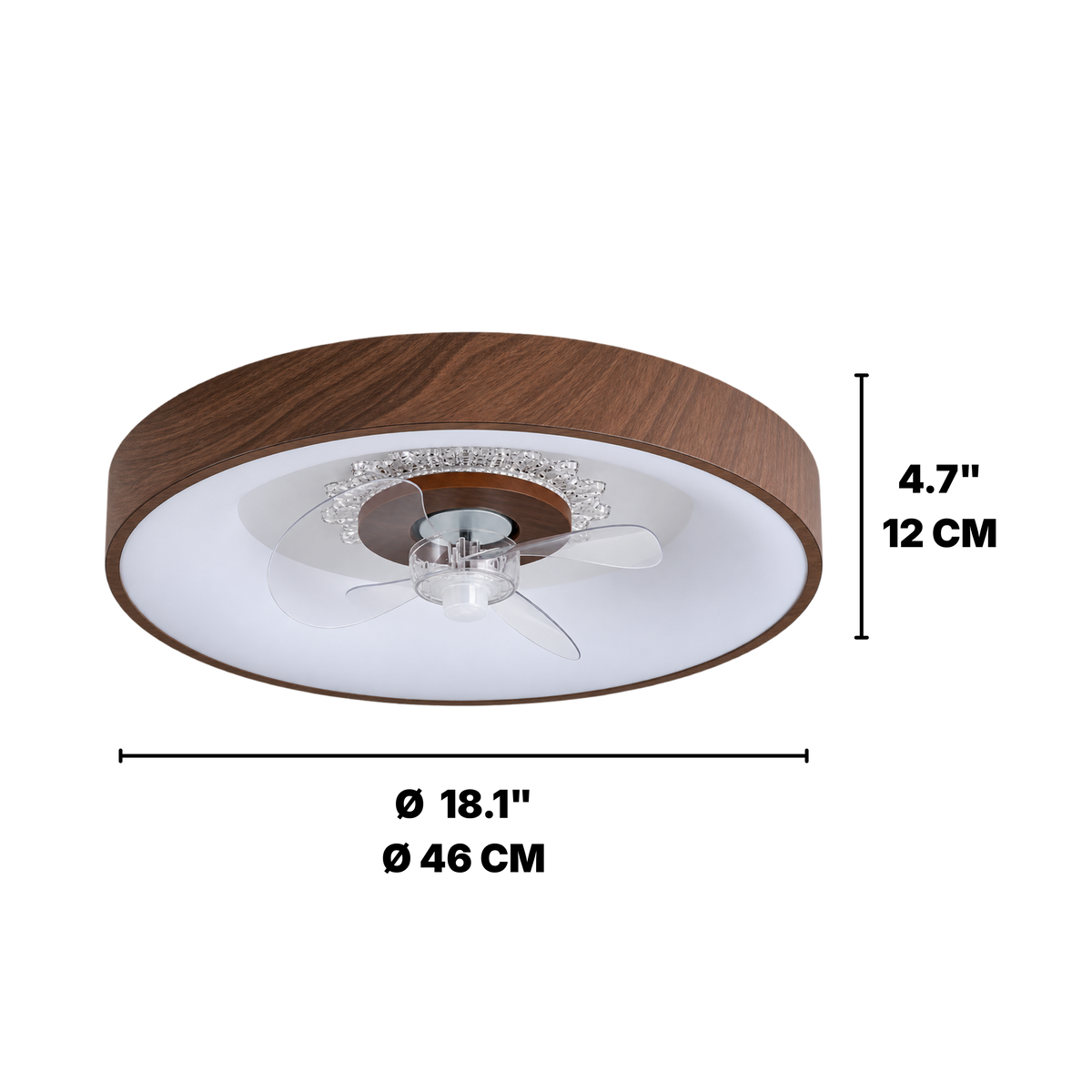Modern Minimalist LED Ceiling Fan Light